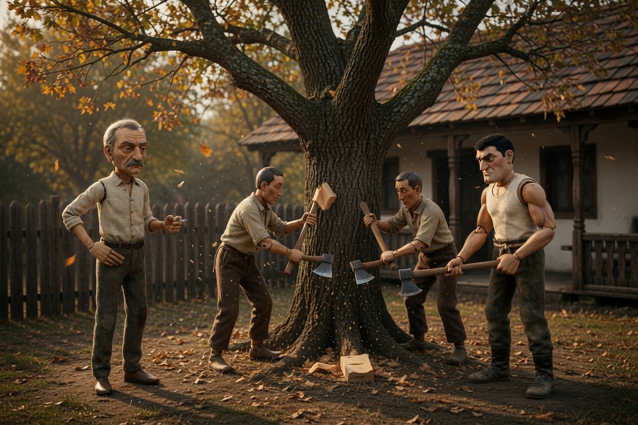 Scena salcamului