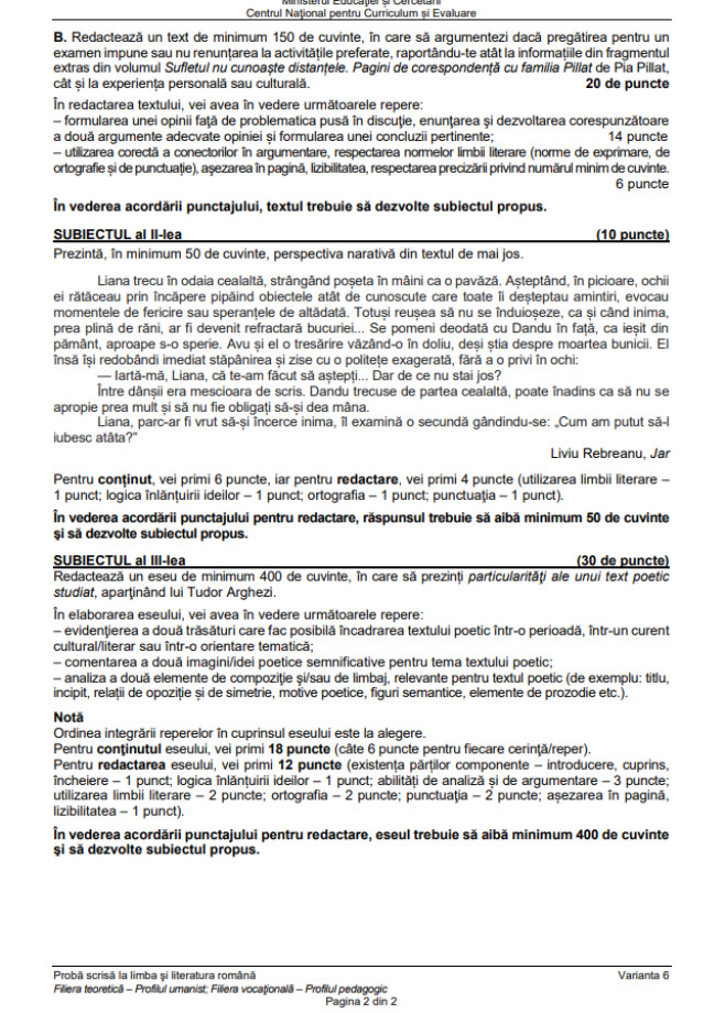 Subiect uman, pagina 2