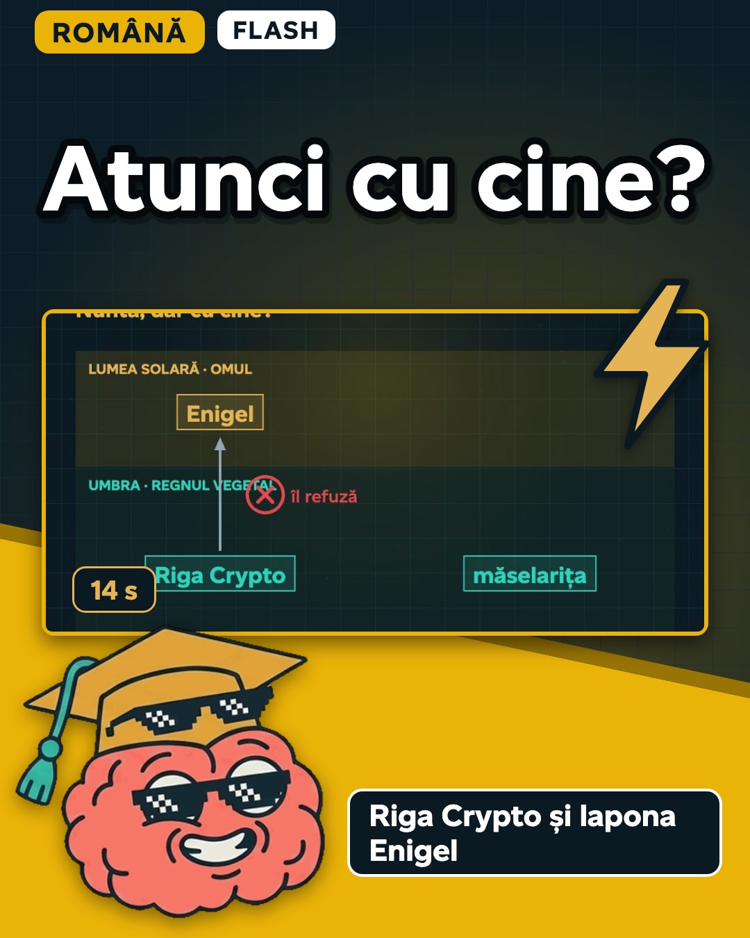 Miniatura clipului: Riga Crypto nu se cunună cu Enigel. Atunci cu cine?
